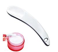 Makeup Spatula, Compact Reusable Creams Spatula with Tooth Spoons Shaped, Eco-Friendly Zinc Alloy Cream Spoon for Lotion, Eye Cream Use, Skin Care Tool, 2.13×0.51 Inches