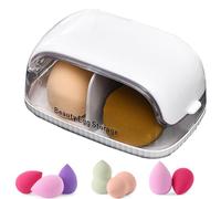 Makeup Sponge Case, portatile Dustproof Storage 5,91 x 3,74 x 2,95 pollici Cosmetic Egg Storage Box, Multifunctional Beauty Tools Organizer, Travel Friendly Daily Use for Travel, multicolore, A,