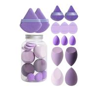 Makeup Sponge, Cosmetic Puff Set, Memories Foam Material Soft Lightweight Gentle on Skin Portable Cream Blending for Women Girls Application, Multiple Size