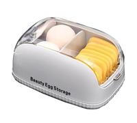 Makeup Sponge Holder Case, Portable Dustproof Storage Box, Multifunctional Beauty Blenders Organizer, Compact Protective Travel Case with Ventilated Design for Daily and Travel Use, b, 1 unité (Lot de