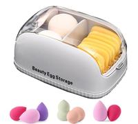 Makeup Sponge Holder Case, Portable Powder Puff Protective Container, Makeup Blender Case for Sponges, Multifunctional Beauty Tools Storage Box for Makeup Sponges and Makeup Eggs