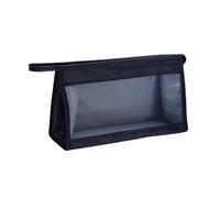 Makeup Storage Bag - Borsa da toeletta organizer per cosmetici per la cura della persona, portatile, tinta unita, organizer da viaggio, Nero , Bellezza di massa