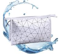 Makeup Storage Bag, Makeup Cosmetic Travel Bag, Waterproof PU Leather Pouch, Toiletries Travel Bag, Portable Makeup Organizer, Sturdy Cosmetic Pouch Removable Handle Bag Travel-friendly Storage