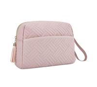 Makeup Storage Bag, Makeup Cosmetic Travel Bag, Waterproof Toiletries Travel Pouch, Travel Pouch, Toiletries Travel Pouch, Makeup Organizer Bag for Cosmetics, Toiletries Accessories, Rosa e bianco, Se