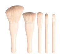 Makeup Travel Brushes Set Professional Retractable Cosmetic Tool Applicator for 4.53x3.54x2.56 Inches Concealers, Blush, Lip, Loose Powder, Eye Shadows, and Foundation