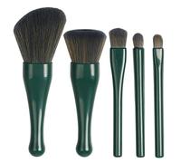 Makeup Travel Brushes Set Professional Retractable Cosmetic Tool Applicator for 4.53x3.54x2.56 Inches Concealers, Blush, Lip, Loose Powder, Eye Shadows, and Foundation