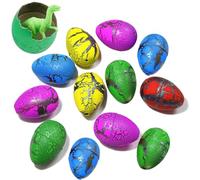 MAKFORT 12 uova di Pasqua magiche colorate a forma di uovo di dinosauro, per la crescita di dinosauro, giocattolo pasquale, regalo per ragazzi e ragazze