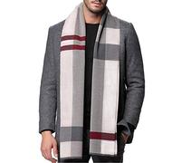 MAKFORT Men's Long Warm Vogue Acrylic Wool Scarf Soft Comfortable Fall/Winter Violet taglia unica
