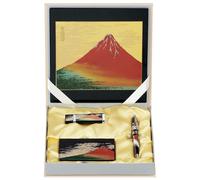 Maki-E Urushi Giapponese Cancelleria Set Fuji Mouse Pad USB Card Custodia Penna