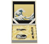 Maki-E Urushi Giapponese Cancelleria Set Onda Mouse Pad USB Drive Penna Lente