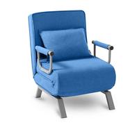 Makika Poltrona Letto Singolo Poltroncina Pieghevole Divano Braccioli Longue