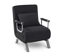 Makika Poltrona Letto Singolo Poltroncina Pieghevole Divano Braccioli Longue