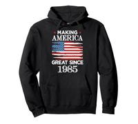 Making America Great Since 1985 - Divertente Grafica di Compleanno Felpa con Cappuccio