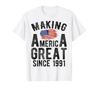 Making America Great Since 1991 35 Compleanno di Anni Maglietta