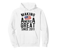 Making America Great Since 2011 15 Anni Ragazzi Ragazze Felpa con Cappuccio