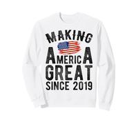 Making America Great Since 2019 7 Anni Ragazzi Ragazze Felpa