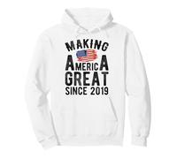Making America Great Since 2019 7 Anni Ragazzi Ragazze Felpa con Cappuccio