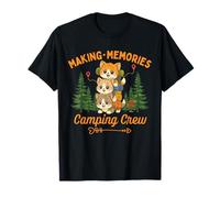 Making Memories Camping Crew Kawaii Cat Lover Maglietta