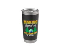 Making Memories One Campsite At A Time Camping Hiking Camper Bicchiere termico in acciaio inox doppia parete