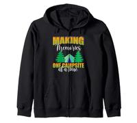 Making Memories One Campsite At A Time Camping Hiking Camper Felpa con Cappuccio