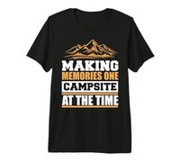 Making Memories One Campsite At The Time Camping Hiking Maglietta Premium