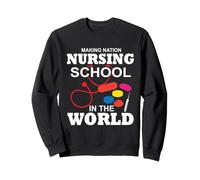 Making Nation Nursing School Nurses Funny Nurse Felpa