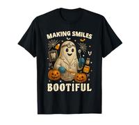 Making Smiles Bootiful Funny Halloween Dentist Ghost Dental Maglietta