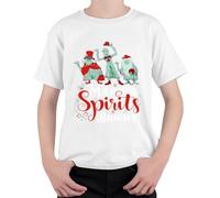 Making Spirits Bright Christmas Ghost - Maglietta per bambini, bianco, 128