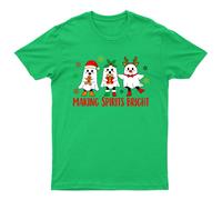 Making Spirits Bright Christmas T-Shirt Unisex Regalo Retrò Divertente...