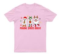 Making Spirits Bright Christmas T-Shirt Unisex Regalo Retrò Divertente...