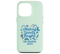 Making Spirits Bright ER Nurse 2025 Festività natalizie Custodia per iPhone 13 Pro