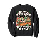 Making Spirits Bright Retail Cassiere, Design Natalizio Felpa