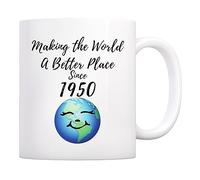 Making The World A Better Place Since 1950 Mug Resistente Tazze Divertente Tazza Colazione Per Casa Cucina Tè 330Ml