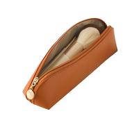 Making Up Travel Borsa, Borsa Trucco per Viaggi | Schec con Cerniera Portatile per cosmetici | Toilet PU Multifunzionale Trucco di Grande Capacità Organizzatore u, Mocha Brown [Borsa Spazzola], Se