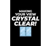 Making Your View Crystal Clear!: Glazier Funny Blank Lined Journal Notebook Diary