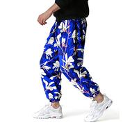 MakingDa Pantaloni da tuta da uomo in cotone stampato 3D con vita elasticizzata Hippie Bloomers Pantaloni cargo da spiaggia, camminata, corsa, jogging, pantaloni della tuta, X-15, 27-32