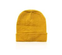 makio Cappello invernale da uomo da donna. Cappelli da corsa in esecuzione Sport morbido caldo con linguetta e doppia copertura, giallo, 56 cm