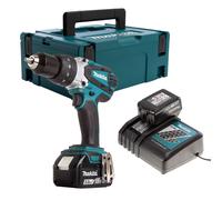 Makita 18V LXT Trapano Combinato 2 X 5.0Ah Batterie In Caso MakPac DHP458RTJ