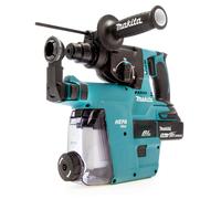 Makita DHR242RTJW 18V Sds+ Martello Trapano Con DX06 Polvere Estrazione (2 X