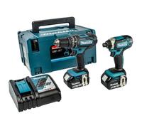 MAKITA Kit DLX2131TJ (DTD152 + DHP482 + 2 x 5,0 Ah + DC18RC + MAKPAC 3)