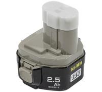 193100-4 batteria e caricabatteria per utensili elettrici Batteria, Nichel-Metallo Idruro (NiMH), 2,5 Ah, 12 V, Nero, Argento, 1 pezzo(i)