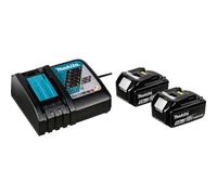 Makita Kit di alimentazione Li 18V 2x batterie 5Ah, con caricabatterie rapido Quantità:1