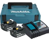 Makita 197952-5 Power Source Kit con 2Â.Batterie Agli Ioni Litio, 18Â.Volt, 3.0Â.Ah 197952Â.?Â.5, 0 W, 230 V, Tã¼Rkisschwarz