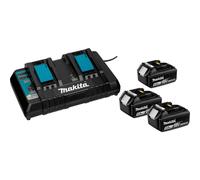 Makita 198458-6 - Set batteria e caricabatterie - Ioni di Litio - 5 Ah - 18 V - Makita - 3 pezzo(i) (198458-6)