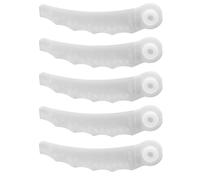 Makita 198851-4 - Coltelli di ricambio in plastica, 5 pezzi, spessore 2,0 mm, adatti per la testa del coltello 198848-3