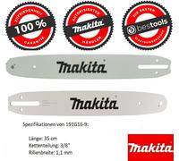 Makita 19G16-9 guida per sega 35 cm 1,1 mm 3/8 DUC355Z DUC355Z UC3541A parte ...