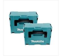 Makita - 2 valigie per attrezzi in plastica MAKPAC 2, senza inserto