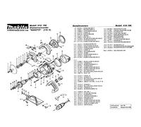 Makita 321197-5-1912 - Mandrino di ricambio originale 4101 RW