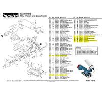 Makita 322810-8-4210 - Mandrino di ricambio originale 4191 D