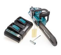 Makita 36V LXT Cordless Motosega 35cm 2 X 5.0Ah Batterie E Caricabatterie